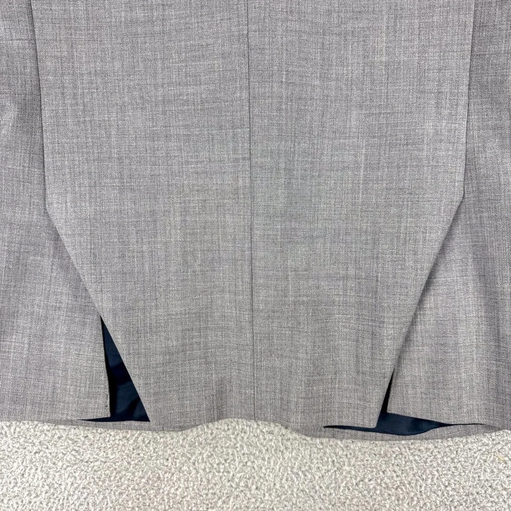J Crew Voyager Thompson Suit Jacket Mens 40R Gray Wool Double Vent 2 Btn Classic